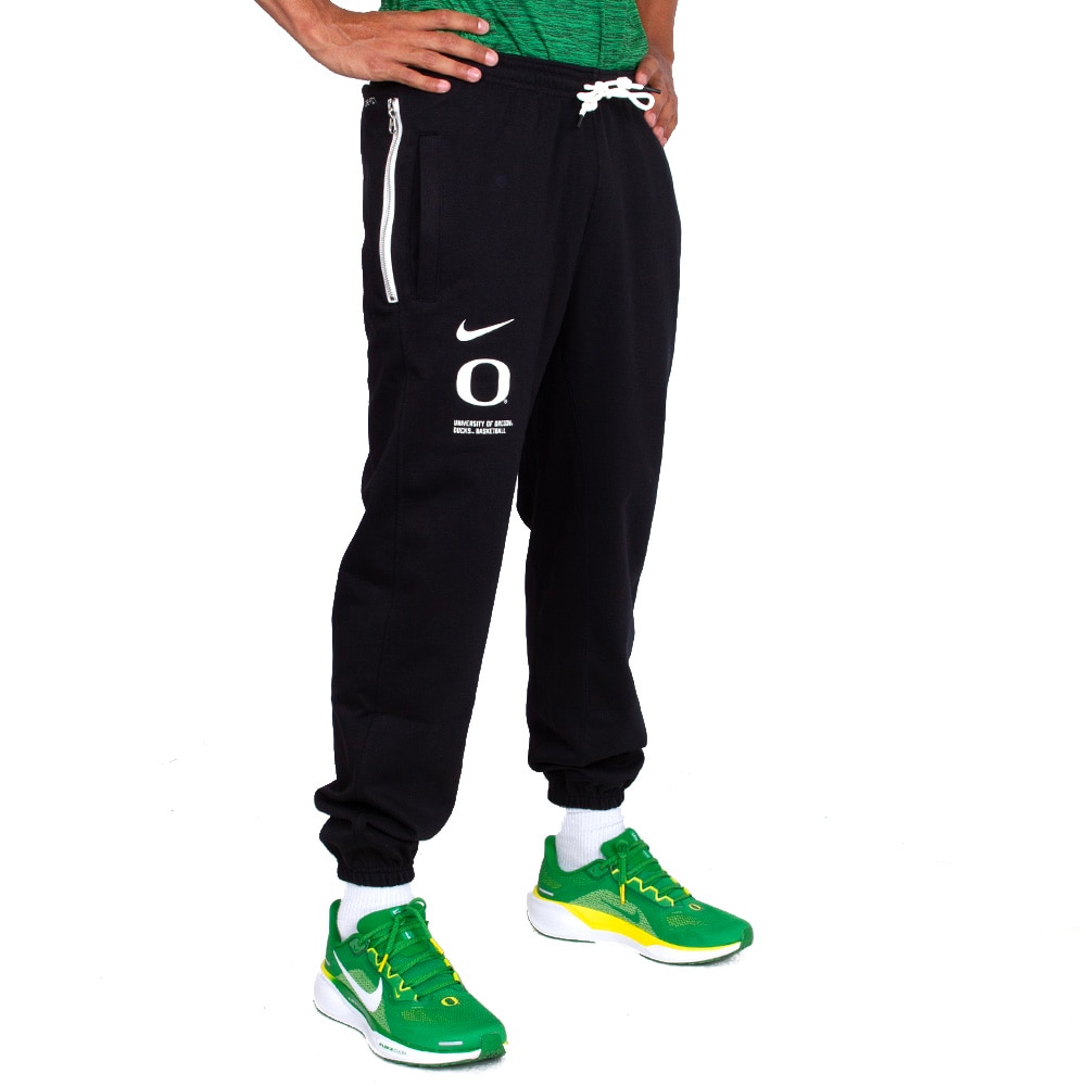 Classic Oregon O, Nike, Black, Pants, Performance/Dri-FIT, Men, Basketball, Player, Jogger, 813666